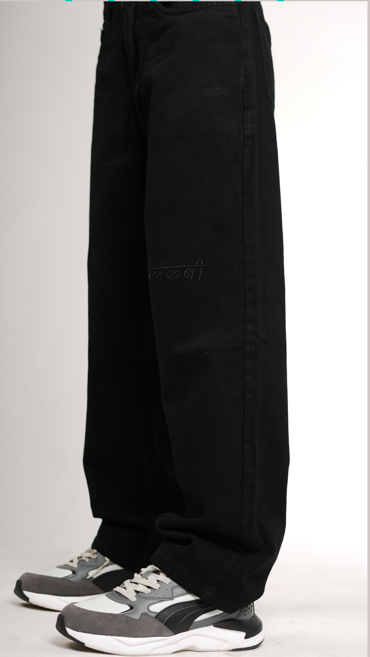 Charcoal Black Denim ( Unisex)