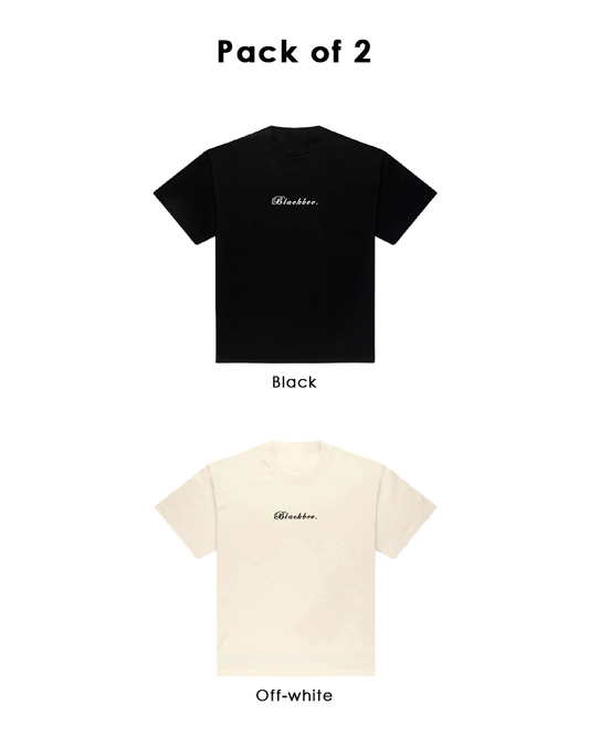 Black & Off-white Solid combo