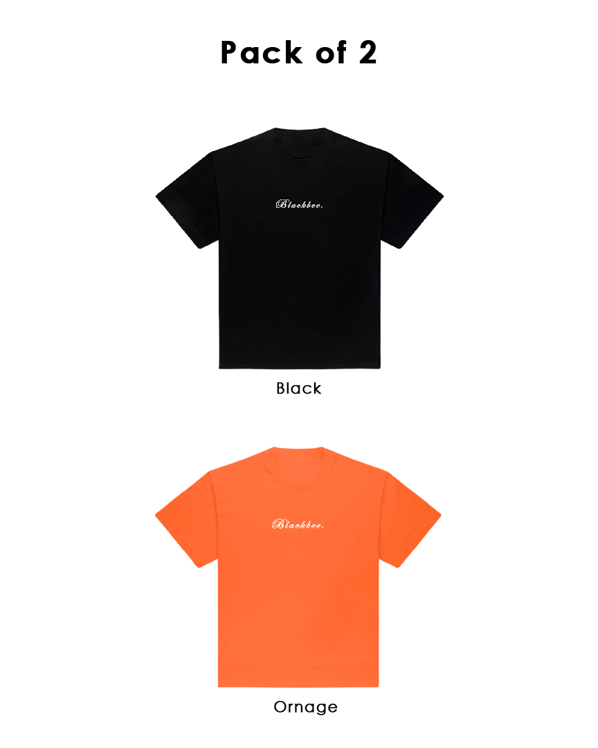 Black & Orange Solid combo