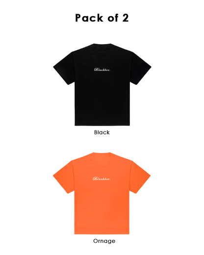 Black & Orange Solid combo