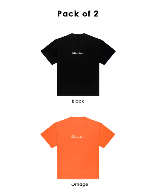 Black & Orange Solid combo